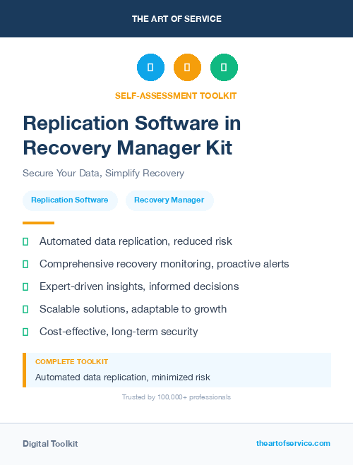 Replication Software in Recovery Manager Kit