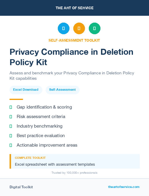 Privacy Compliance in Deletion Policy Kit