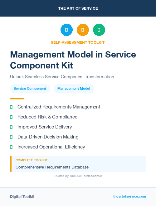 Management Model in Service Component Kit