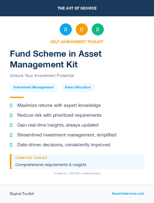 Fund Scheme in Asset Management Kit