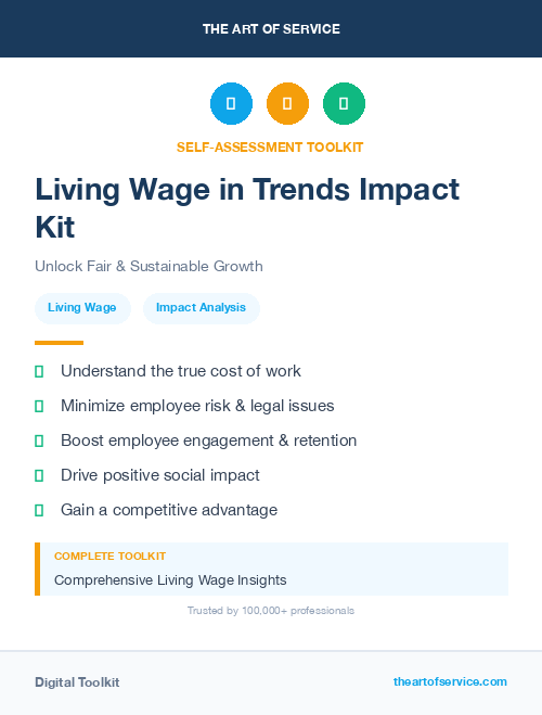 Living Wage in Trends Impact Kit