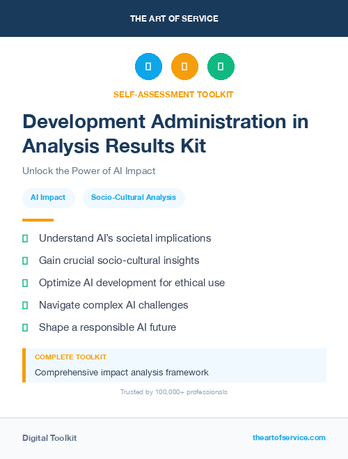 Development Administration in Analysis Results Kit