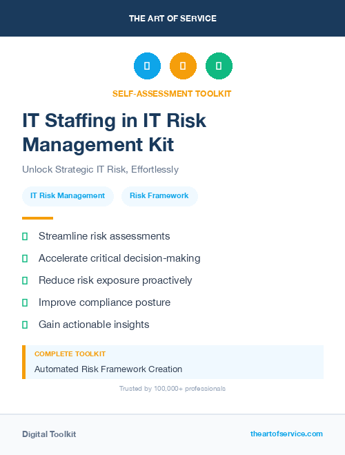 IT Staffing in IT Risk Management Kit