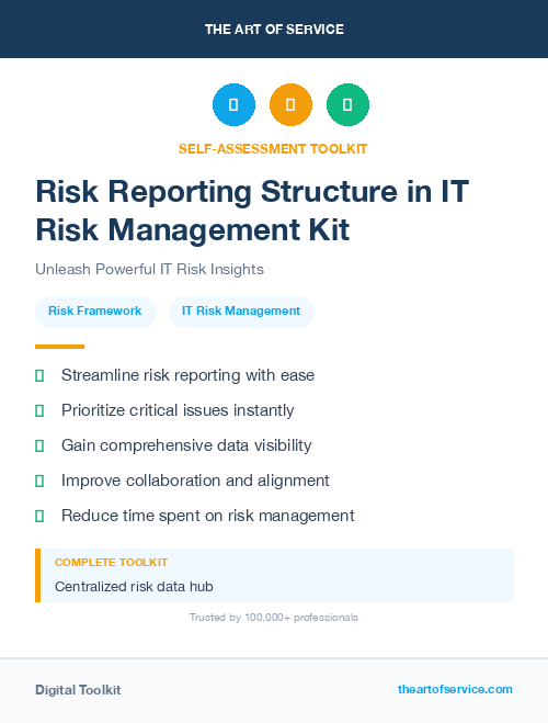 Risk Reporting Structure in IT Risk Management Kit