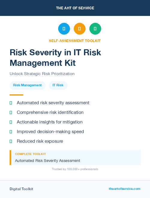 Risk Severity in IT Risk Management Kit