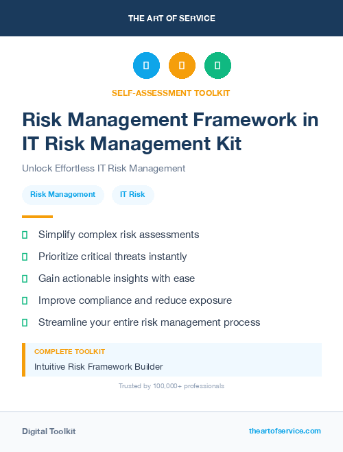 Risk Management Framework in IT Risk Management Kit
