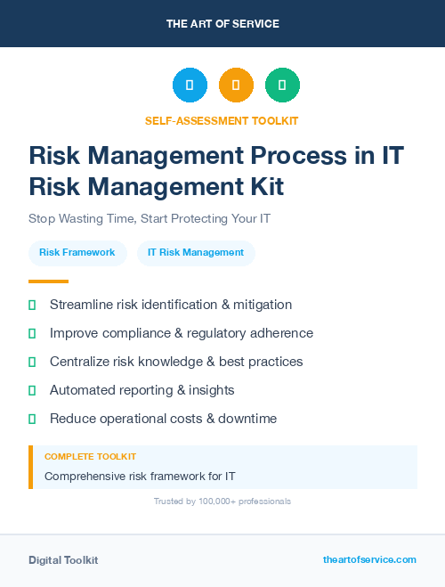 Risk Management Process in IT Risk Management Kit
