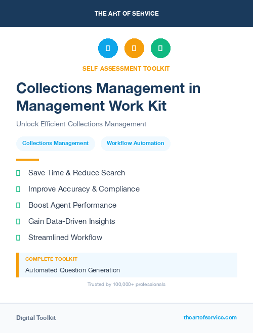 Collections Management in Management Work Kit