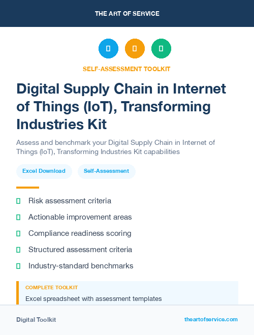 Digital Supply Chain in Internet of Things (IoT), Transforming Industries Kit