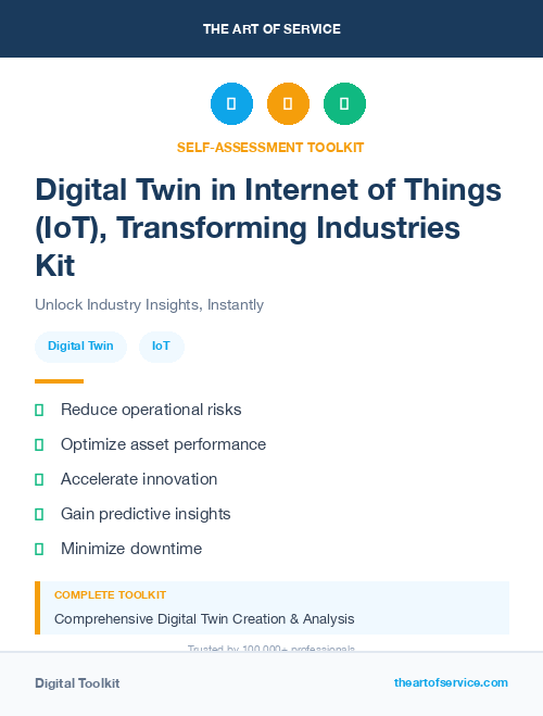 Digital Twin in Internet of Things (IoT), Transforming Industries Kit