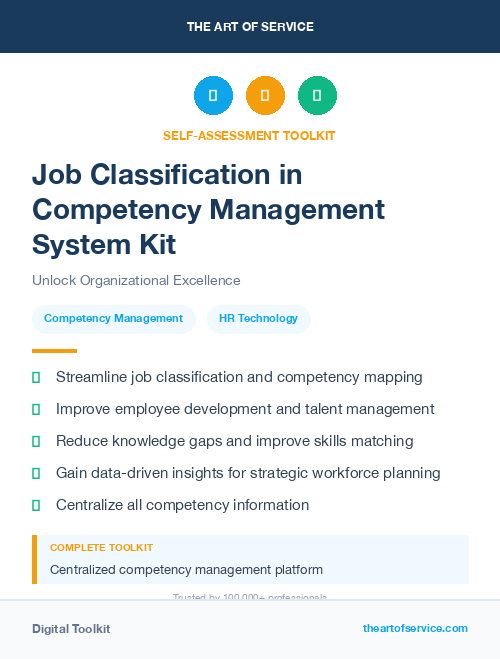 Job Classification in Competency Management System Kit