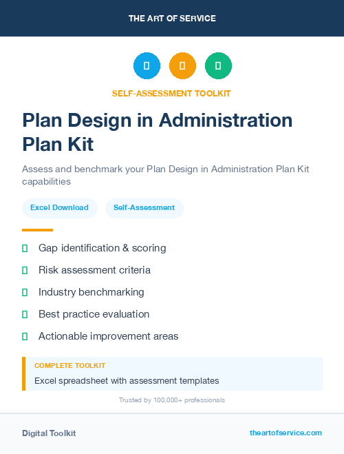 Plan Design in Administration Plan Kit