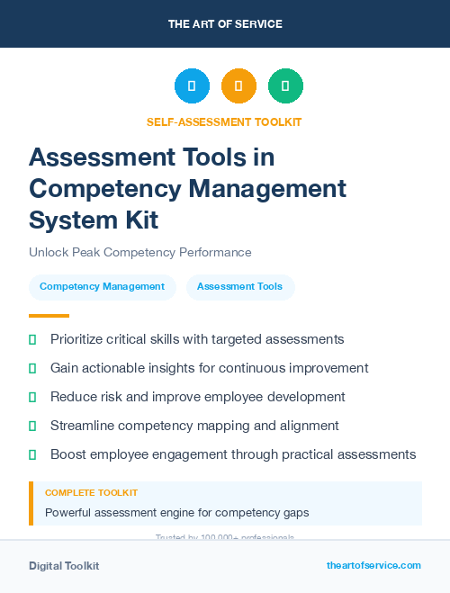 Assessment Tools in Competency Management System Kit