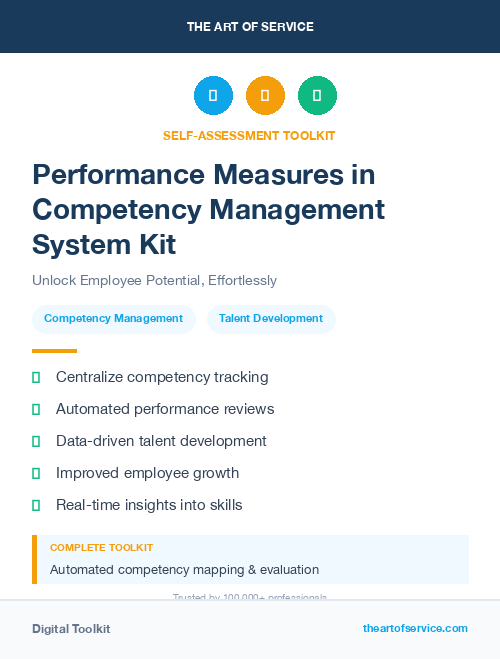 Performance Measures in Competency Management System Kit