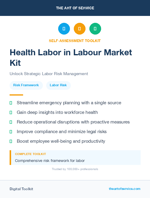 Health Labor in Labour Market Kit
