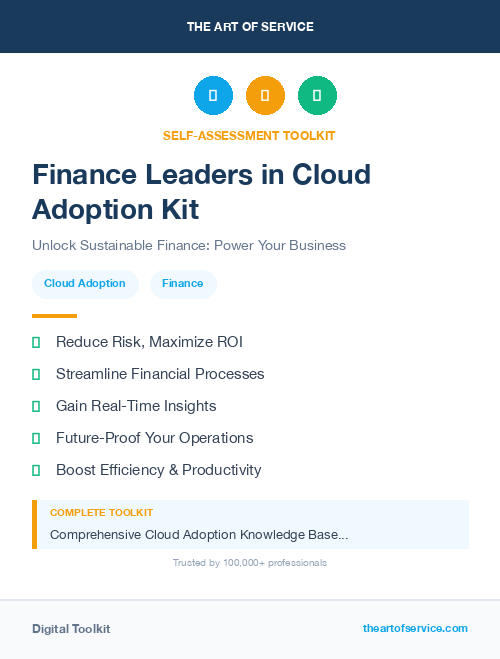 Finance Leaders in Cloud Adoption Kit