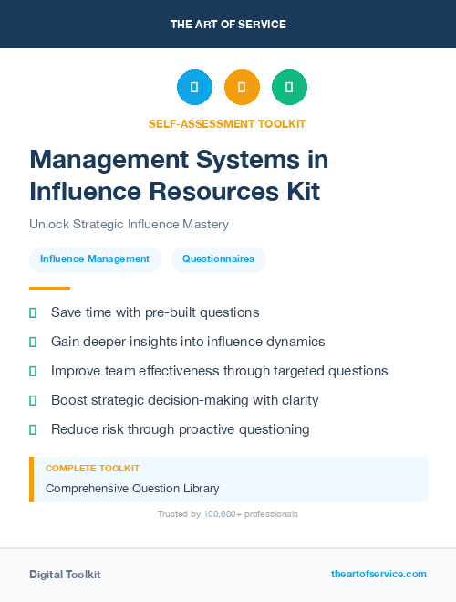 Management Systems in Influence Resources Kit