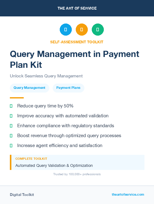 Query Management in Payment Plan Kit