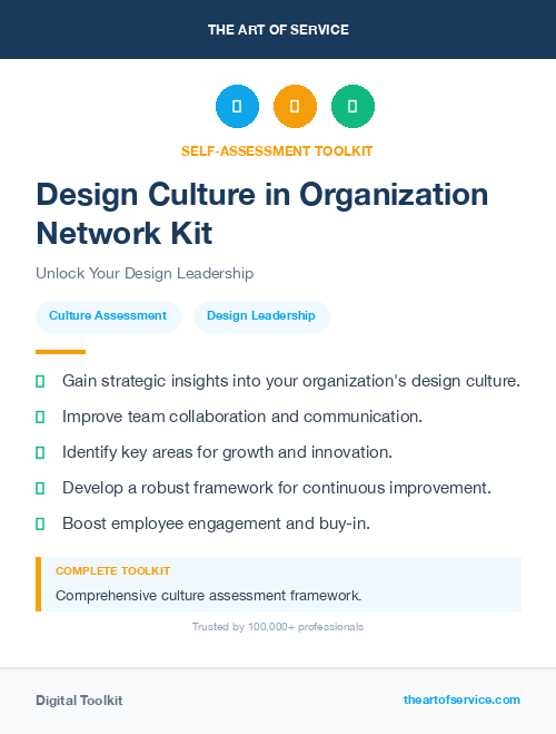 Design Culture in Organization Network Kit