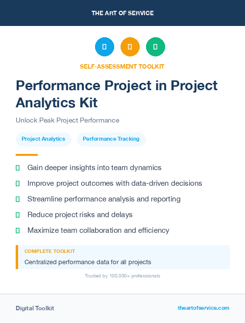 Performance Project in Project Analytics Kit