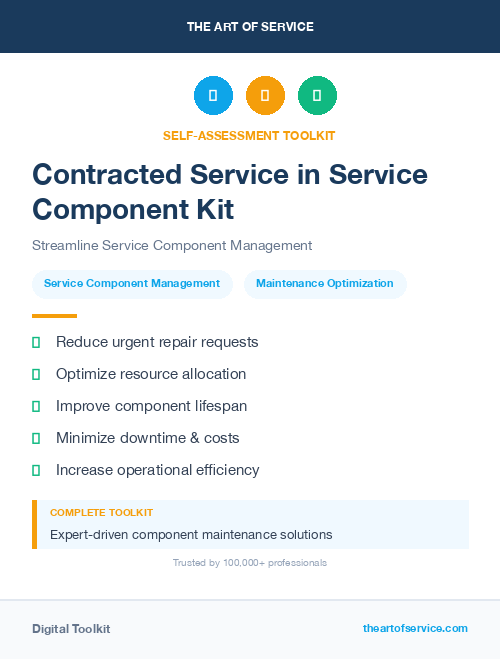 Contracted Service in Service Component Kit