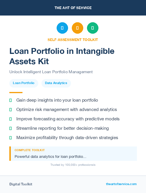 Loan Portfolio in Intangible Assets Kit