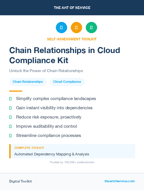 Chain Relationships in Cloud Compliance Kit