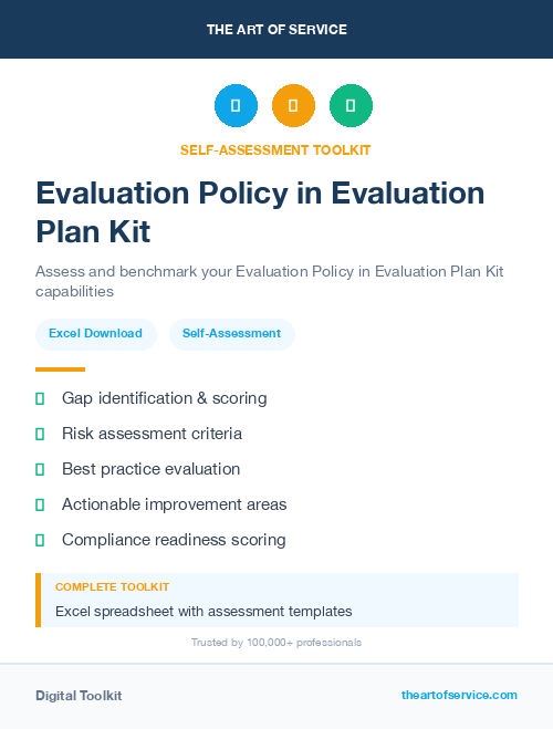 Evaluation Policy in Evaluation Plan Kit