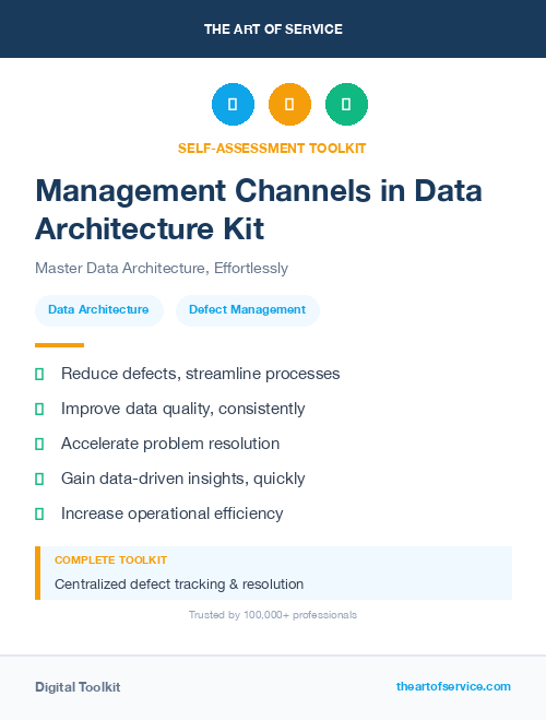 Management Channels in Data Architecture Kit