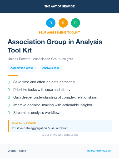 Association Group in Analysis Tool Kit