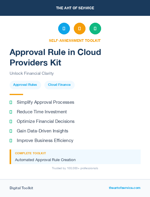 Approval Rule in Cloud Providers Kit