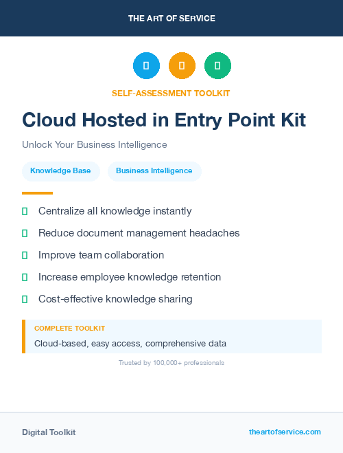 Cloud Hosted in Entry Point Kit