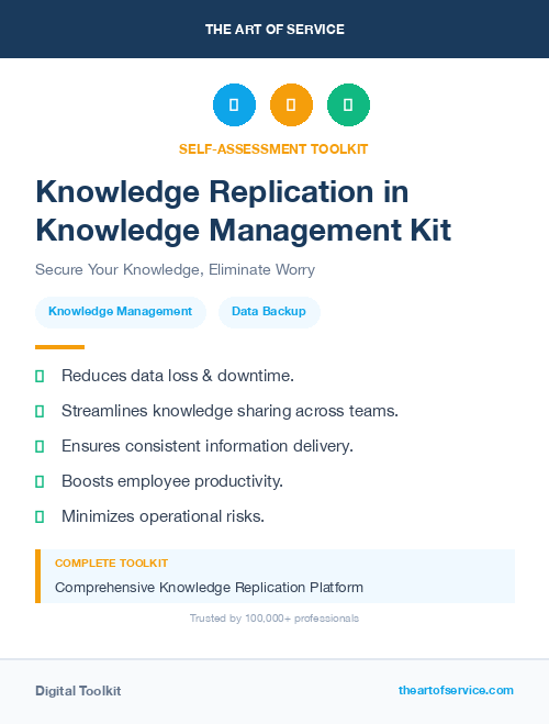 Knowledge Replication in Knowledge Management Kit