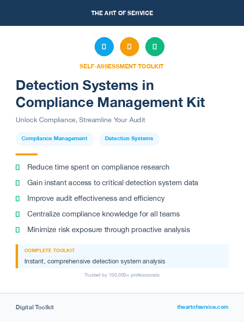 Detection Systems in Compliance Management Kit