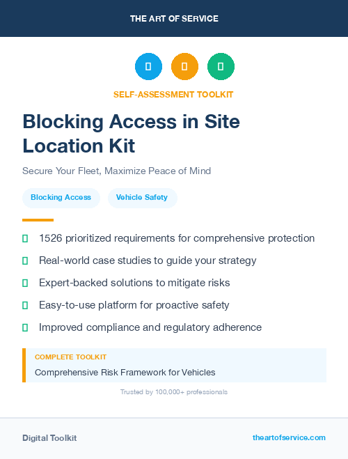 Blocking Access in Site Location Kit
