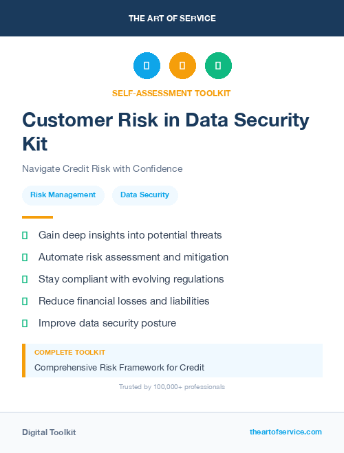 Customer Risk in Data Security Kit