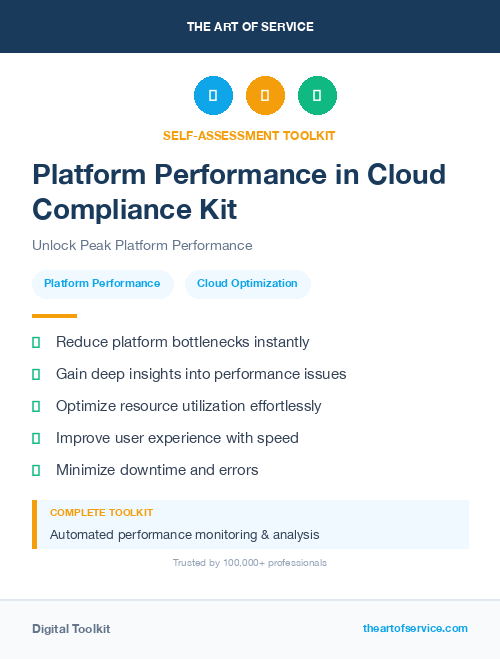 Platform Performance in Cloud Compliance Kit