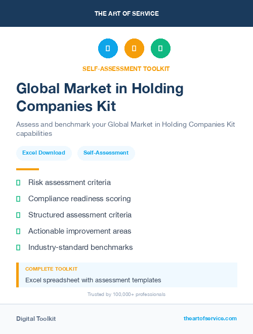 Global Market in Holding Companies Kit