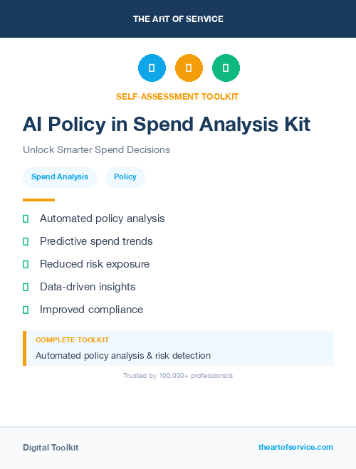 AI Policy in Spend Analysis Kit