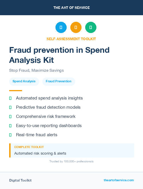 Fraud prevention in Spend Analysis Kit