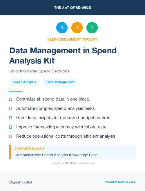 Data Management in Spend Analysis Kit