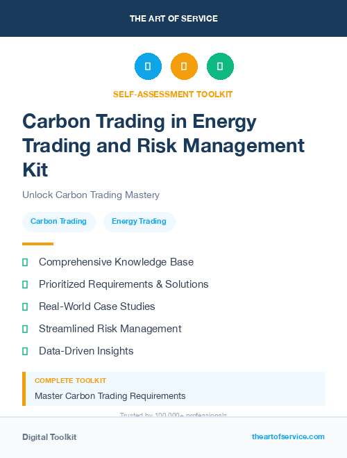 Carbon Trading in Energy Trading and Risk Management Kit