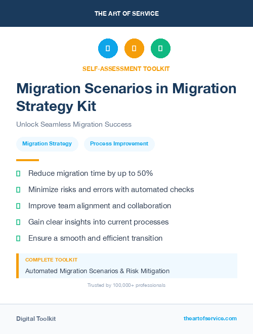 Migration Scenarios in Migration Strategy Kit