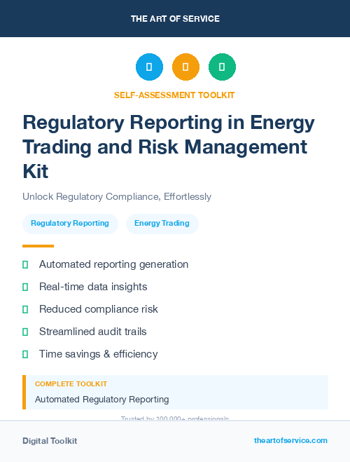 Regulatory Reporting in Energy Trading and Risk Management Kit