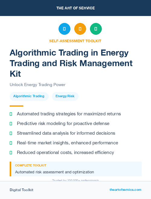 Algorithmic Trading in Energy Trading and Risk Management Kit