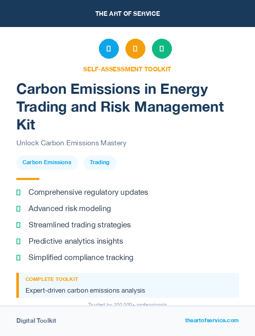 Carbon Emissions in Energy Trading and Risk Management Kit