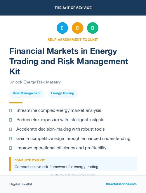 Financial Markets in Energy Trading and Risk Management Kit