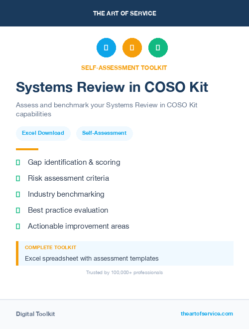 Systems Review in COSO Kit