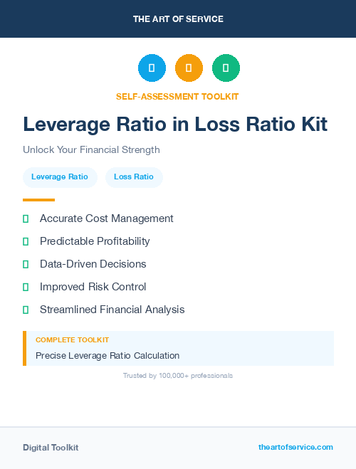 Leverage Ratio in Loss Ratio Kit
