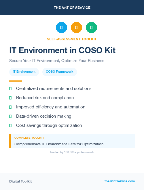 IT Environment in COSO Kit
